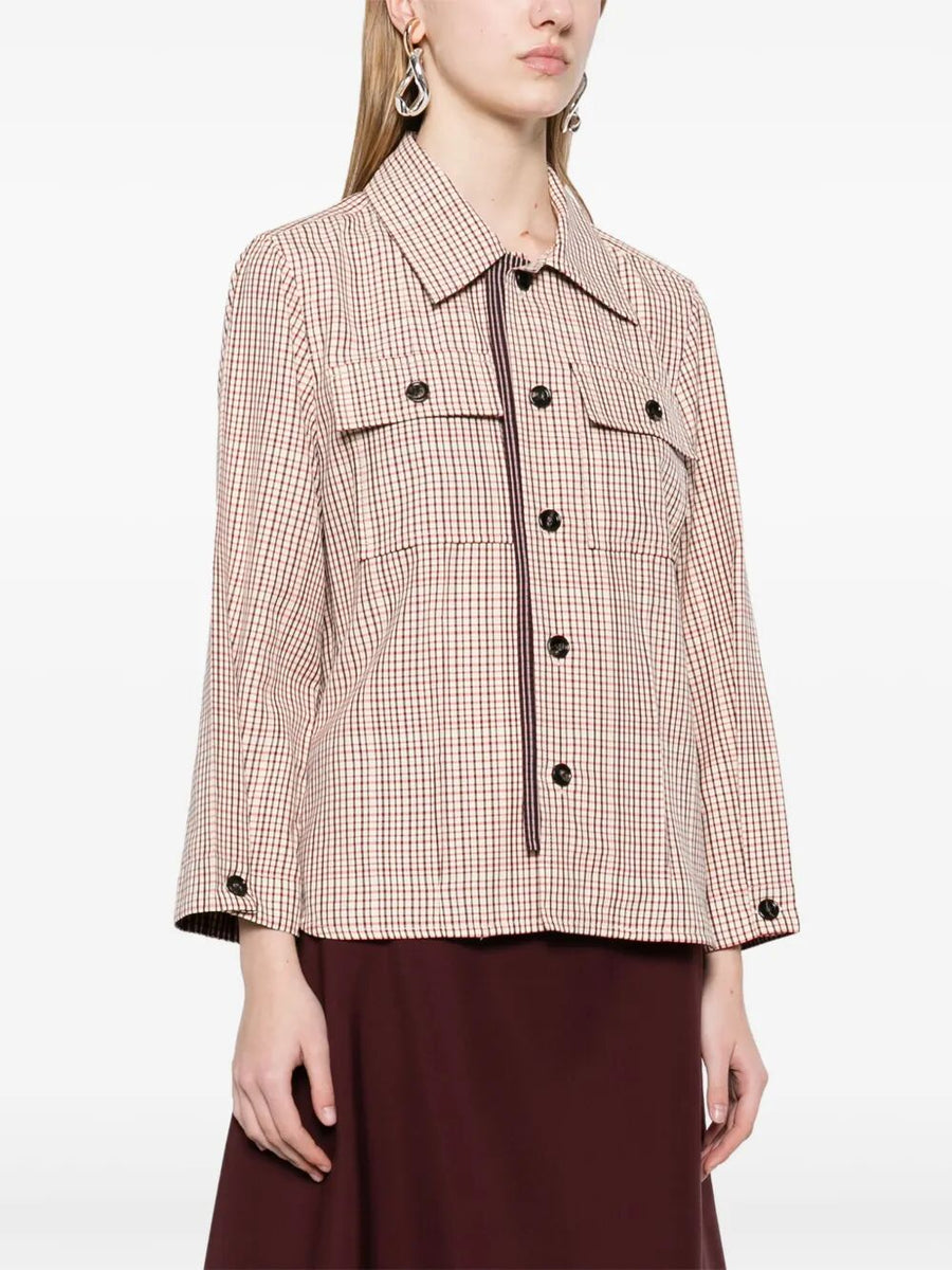 Bottega Veneta Tops? Bottega Veneta Women Check Viscose Shirt Elegant Everyday Designer Top