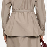 Close-up of Fendi clothing hardware and fine stitching