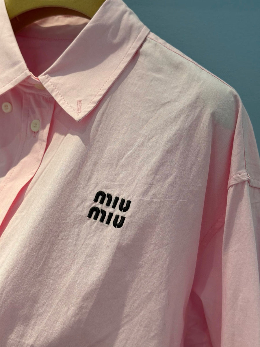 Tops- Miu M Shirt Premium Designer Casual Top