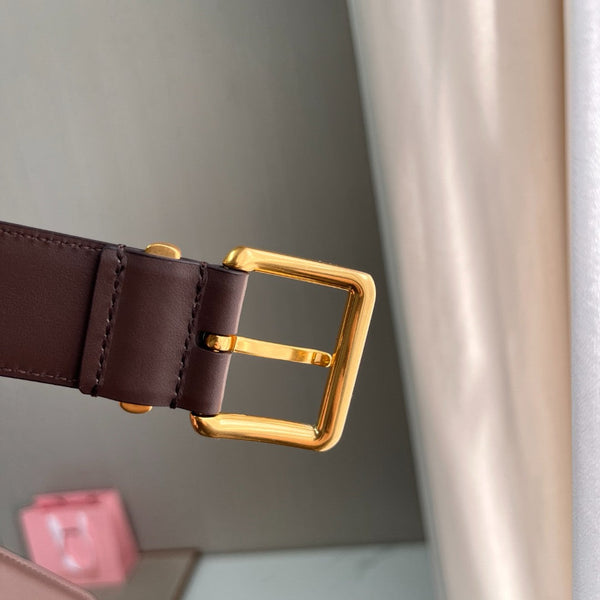 Belts- Miu M Belt 3.5 Cm Classic Everyday Designer Belt