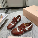 Close-up of Miu Miu shoes craftsmanship