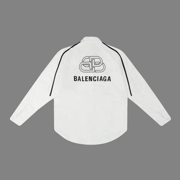 Close-up of Balenciaga t-shirt craftsmanship
