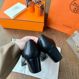 Hermes shoes Style 334 - logo and branding close-up