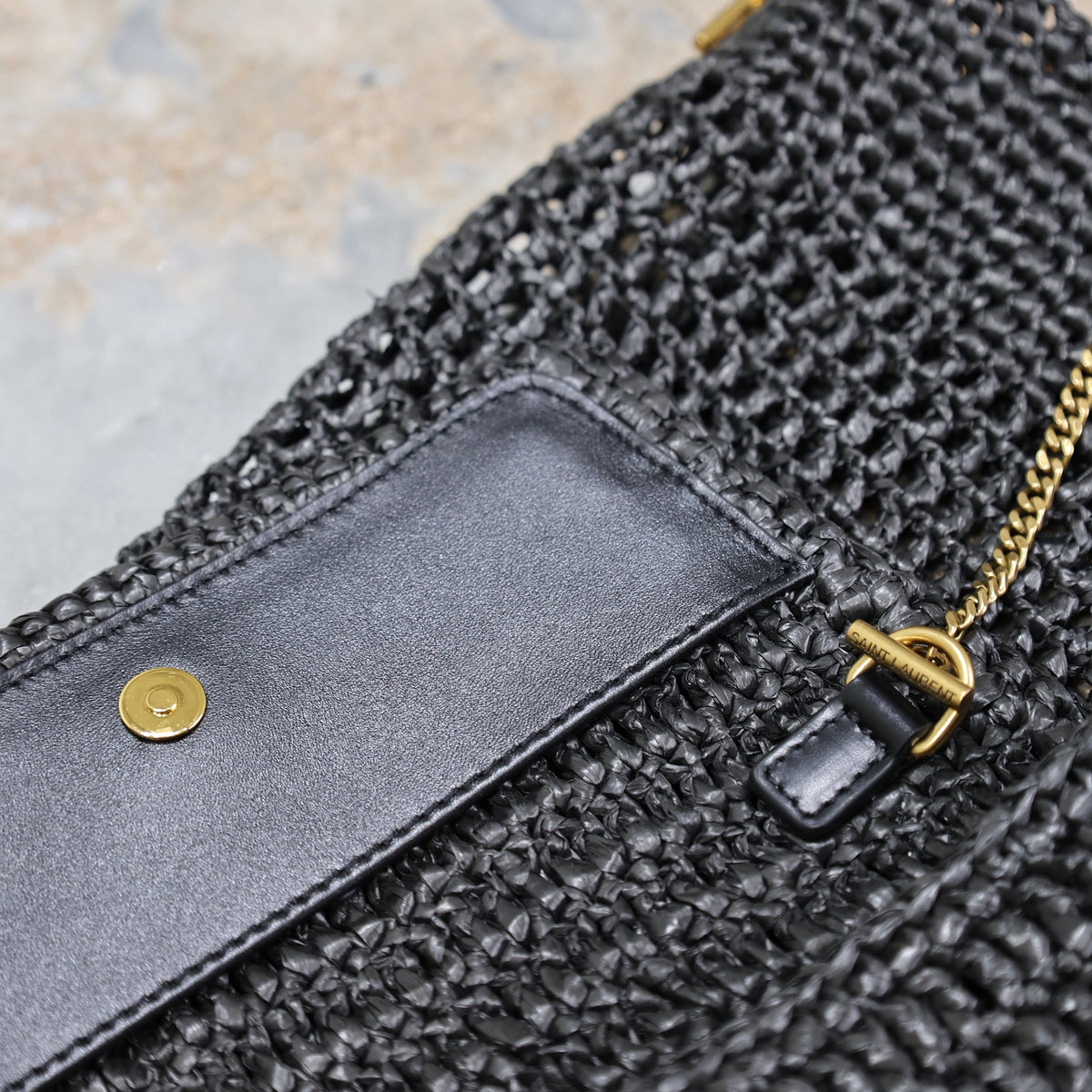 Saint Laurent Bags- Saint Laurent Icare In Raffia Bag Elegant Everyday Designer Handbag