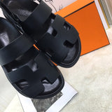 Hermes shoes Style 389 - close-up of bold signature style