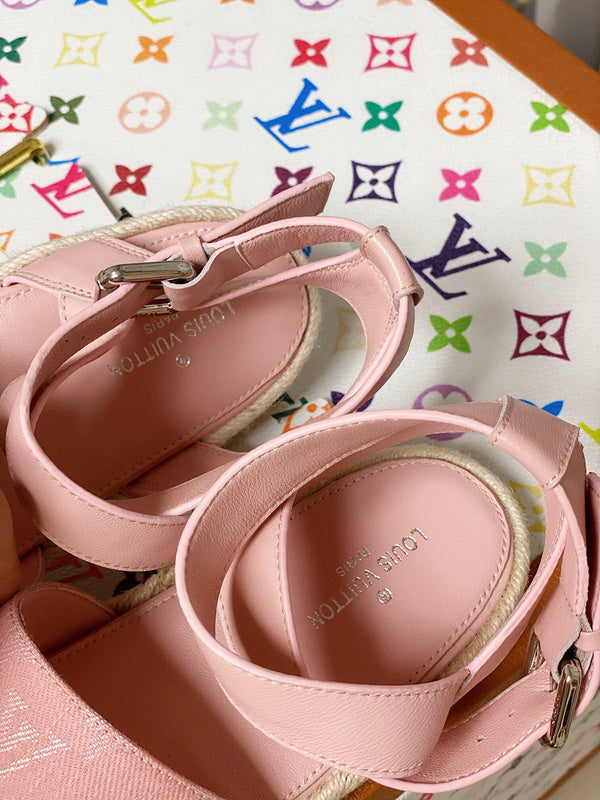 Louis Vuitton luxury shoes detail shot