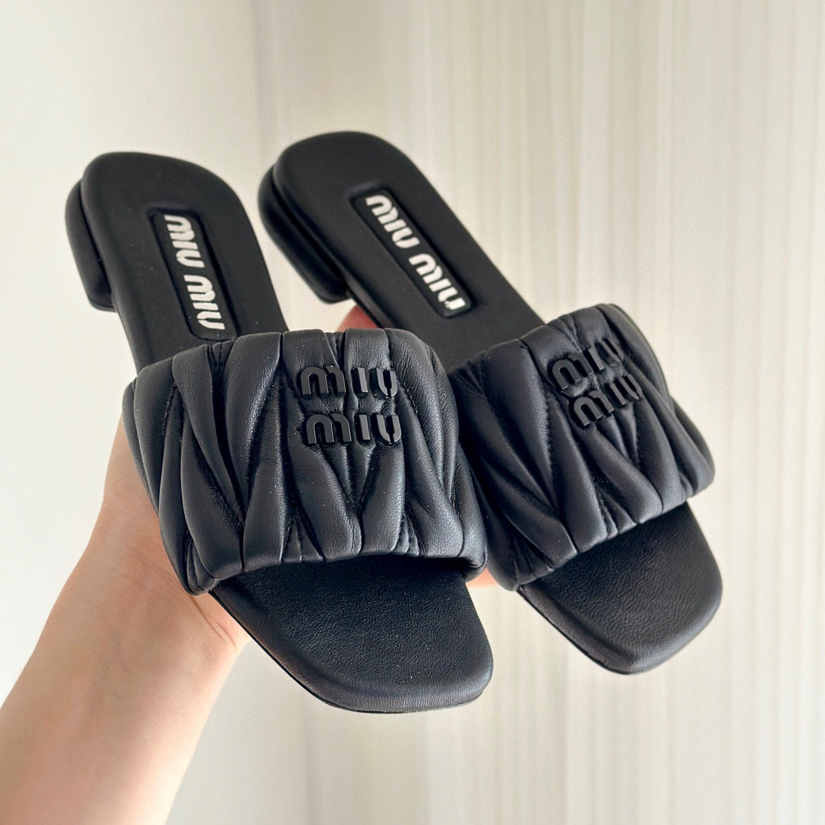 Shoes- Miu M Sandals Premium Designer Casual Shoes
