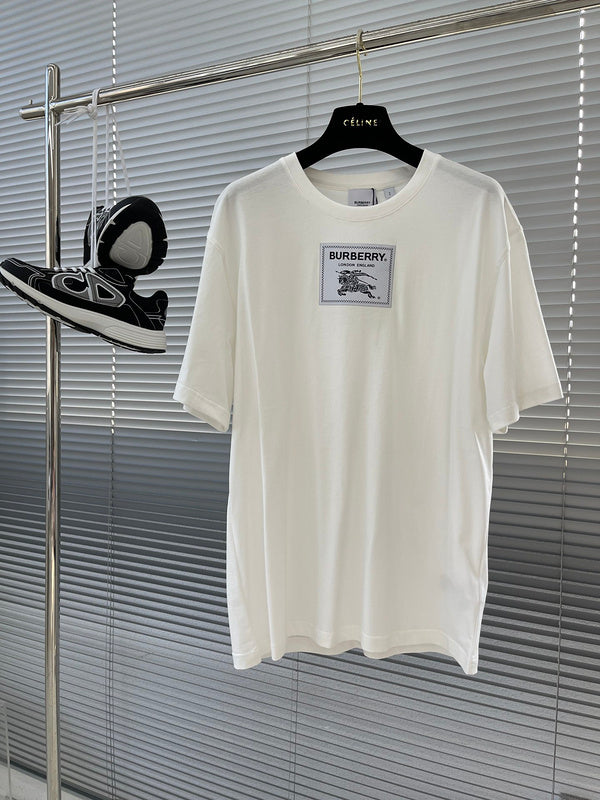 Burberry luxury t-shirt detail shot