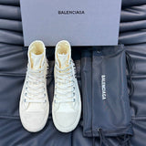 Balenciaga Camel Block Heel Pumps - Close-Up Texture View