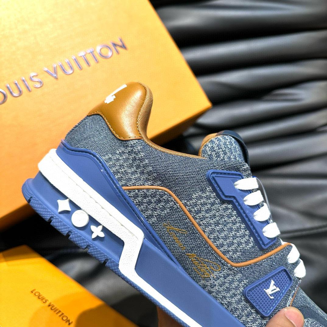 Louis Vuitton Shoes- Louis Vuitton Lou Trainers Comfortable Everyday Designer Shoes