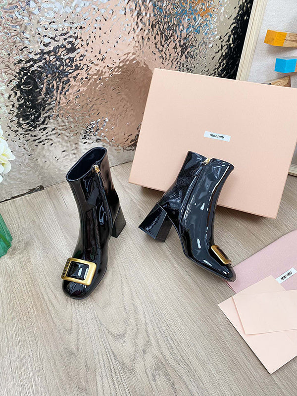 Close-up of Miu Miu shoes craftsmanship