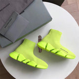 Balenciaga Beige Chelsea Boots - Front View