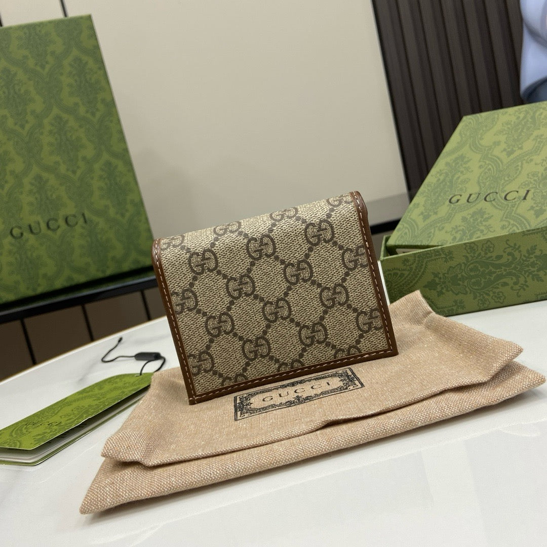 Gucci Wallets- Gucci Horsebit 1955 Card Wallet Nd Compact Luxury Card Wallet