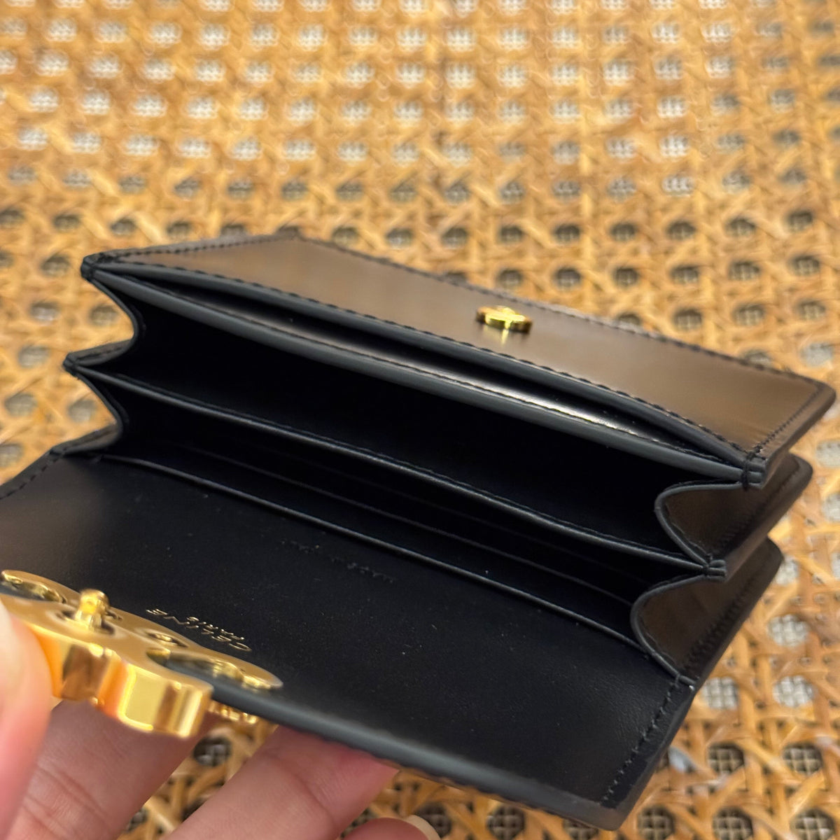 Wallets- Cel Business Card Holder Triomphe Premium Leather Designer Wallet