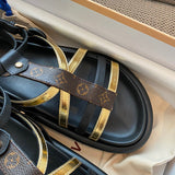 Louis Vuitton Camel Classic Ballet Flats - Lifestyle Styling Shot
