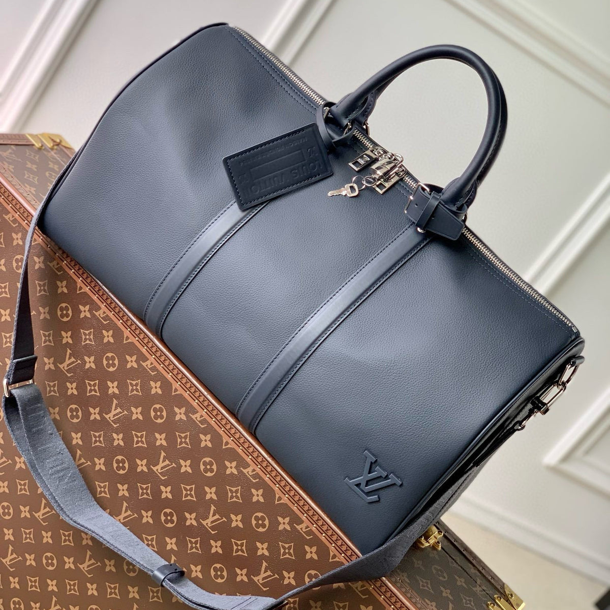 Louis Vuitton Bags- Louis Vuitton Lou Keepall Bandoulière 50 Bag Luxury Designer Leather Handbag