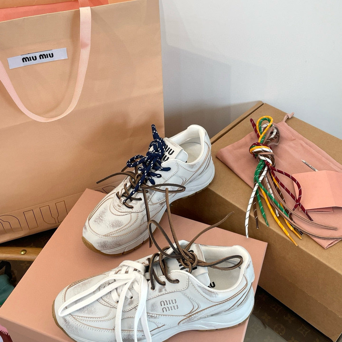 Shoes- Miu M Trainers Luxury Lifestyle Designer Footwear