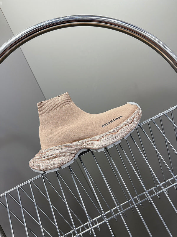 Balenciaga Beige Classic Ballet Flats - Heel Detail View