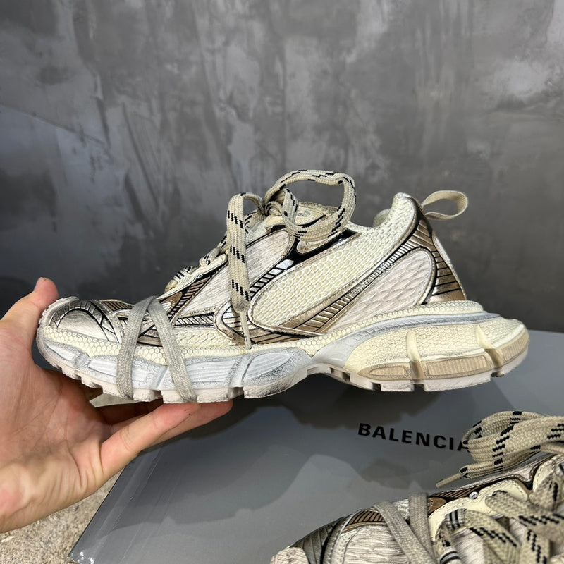 Balenciaga Black Chunky Platform Sneakers - Back View