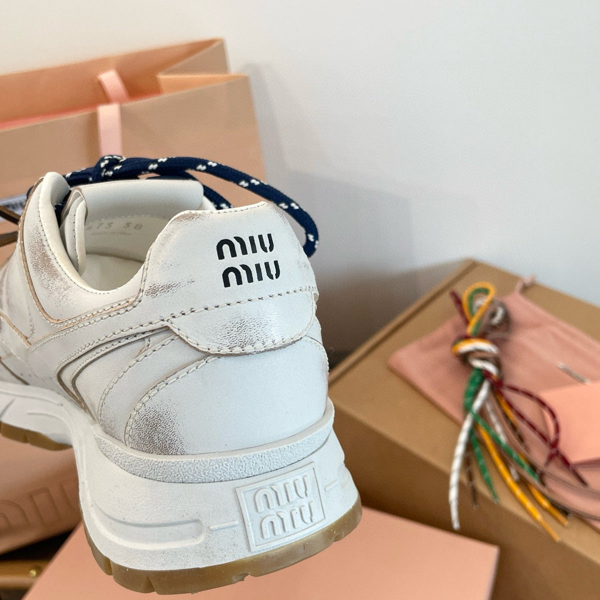 Shoes- Miu M Trainers Luxury Lifestyle Designer Footwear