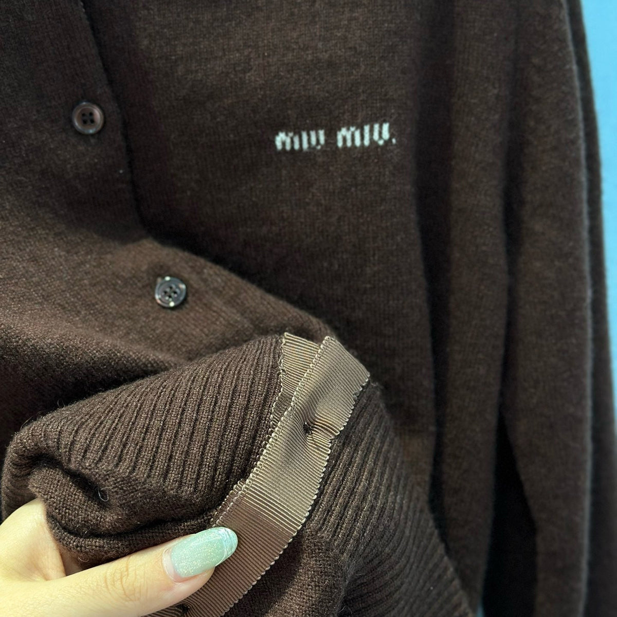 Sweaters- Miu M Cardigan Premium Casual Designer Knitwear