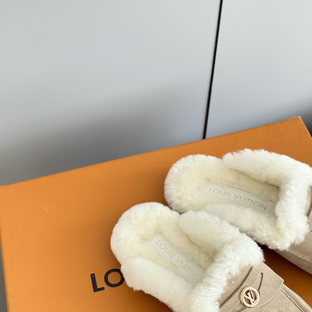 Louis Vuitton Shoes- Louis Vuitton Lou Soho Open Back Loafers Premium Designer Casual Shoes