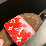 Louis Vuitton luxury shoes detail shot