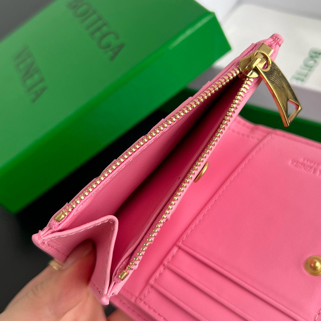 Bottega Veneta Wallets- Bottega Veneta Intrecciato Small Bi-fold Wallet Compact Luxury Card Wallet