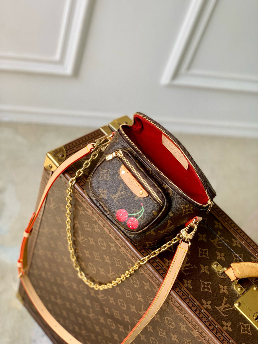 Louis Vuitton Bags- Louis Vuitton Lou x Murakami Mini Bumbag Luxury Designer Leather Handbag