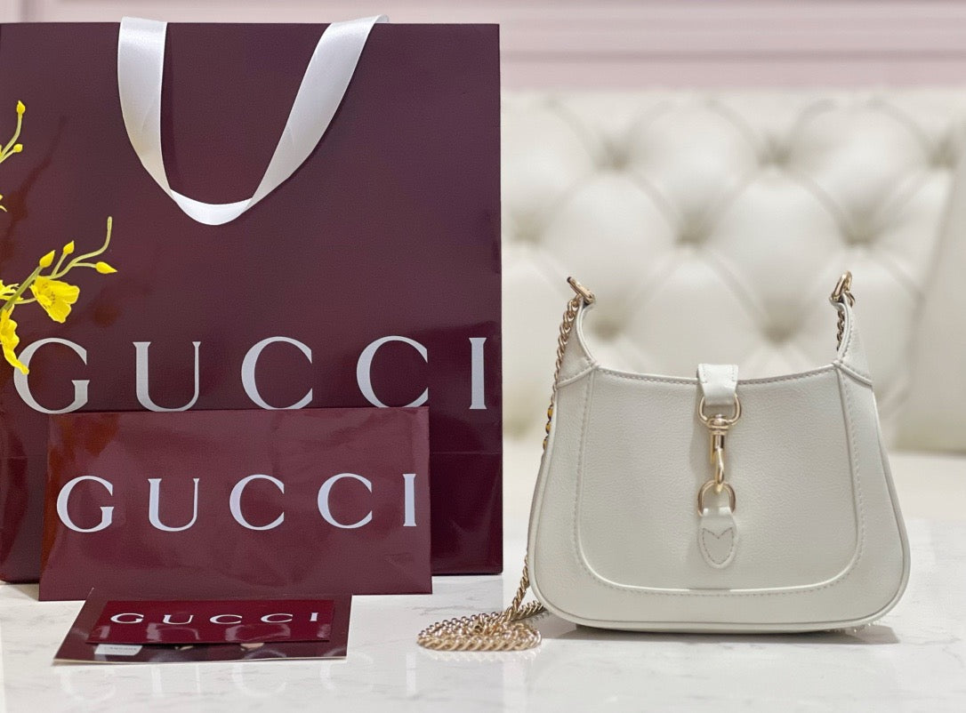 Gucci Bags- Gucci Jackie Notte Mini Bag Luxury Designer Leather Handbag