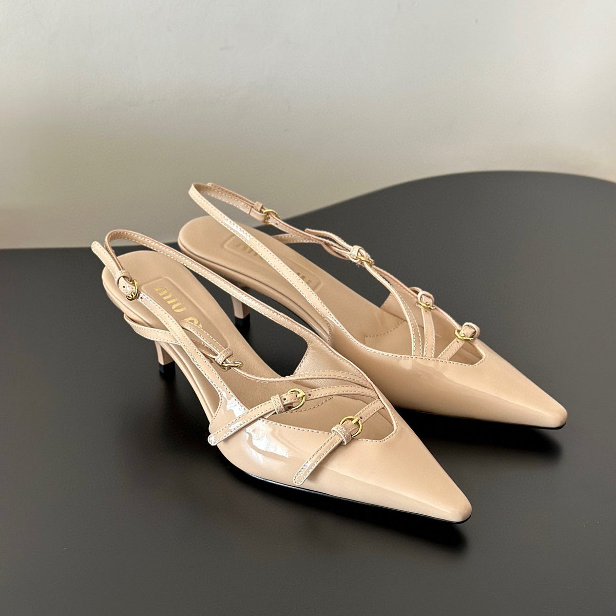Shoes- Miu M Heels Luxury Lifestyle Designer Footwear