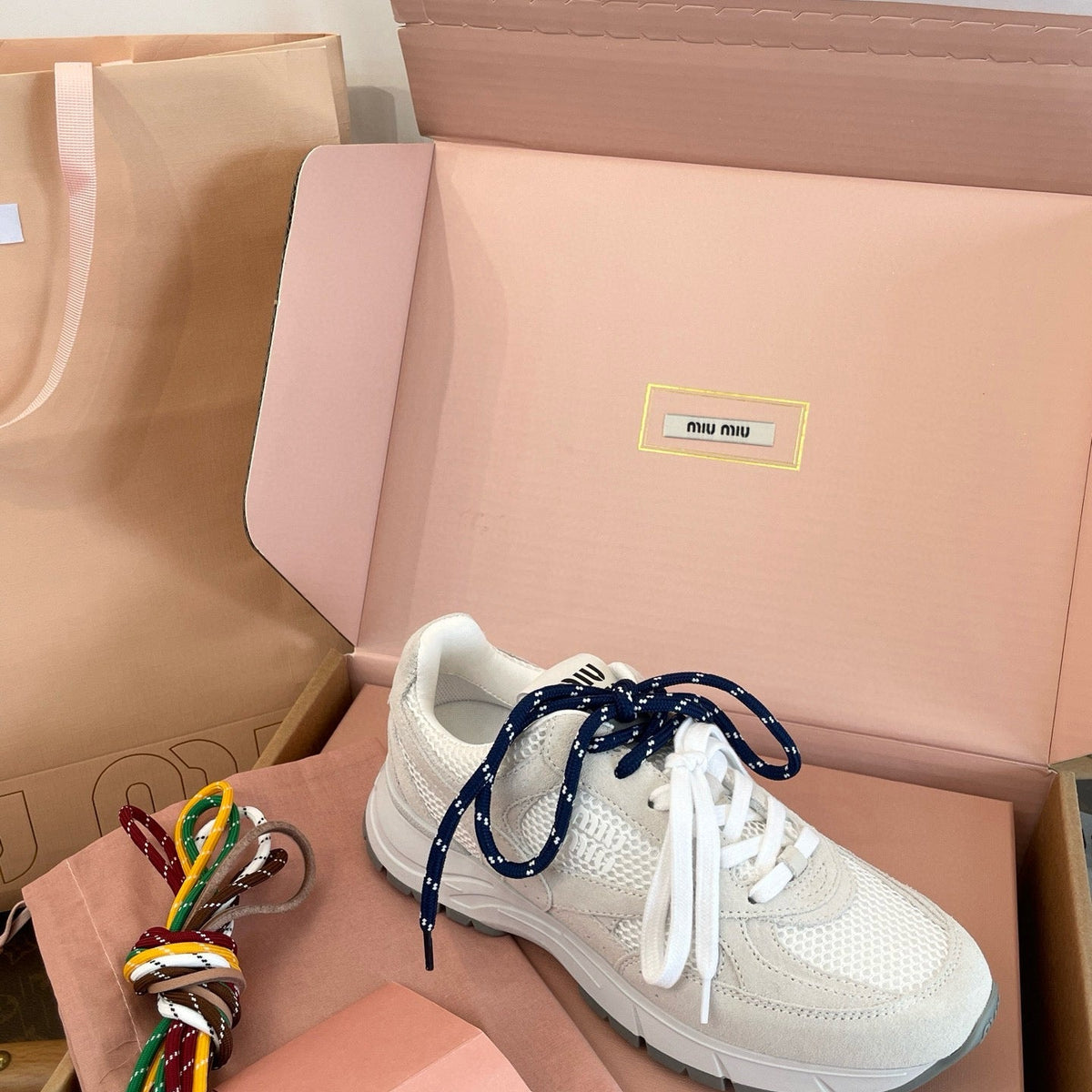 Shoes- Miu M Trainers Luxury Lifestyle Designer Footwear