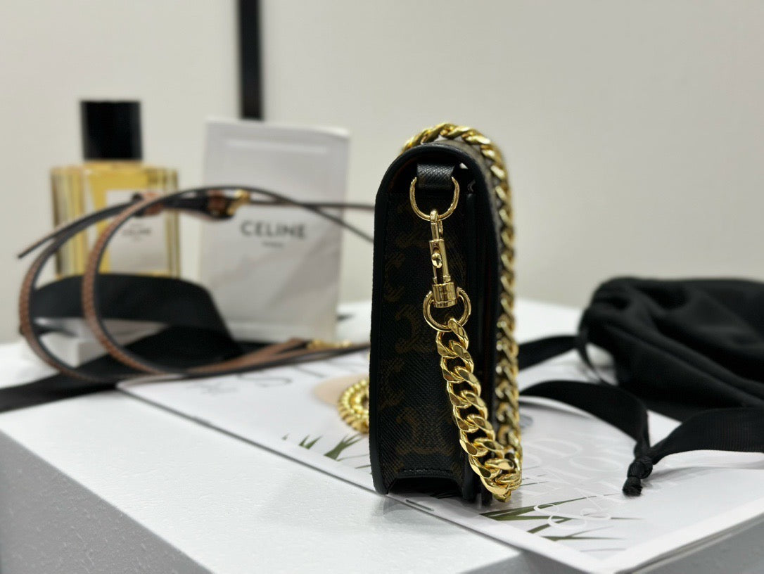 Bags- Cel Multipochette In Triomphe Canvas Bag Luxury Designer Leather Handbag
