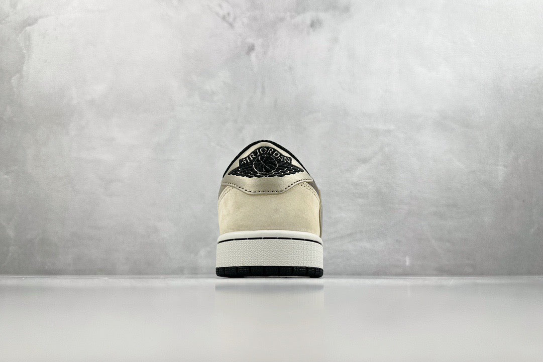 Jordan Shoes- Jordan Travis S x Jordan 1 Low Reverse Mocha Premium Designer Casual Shoes