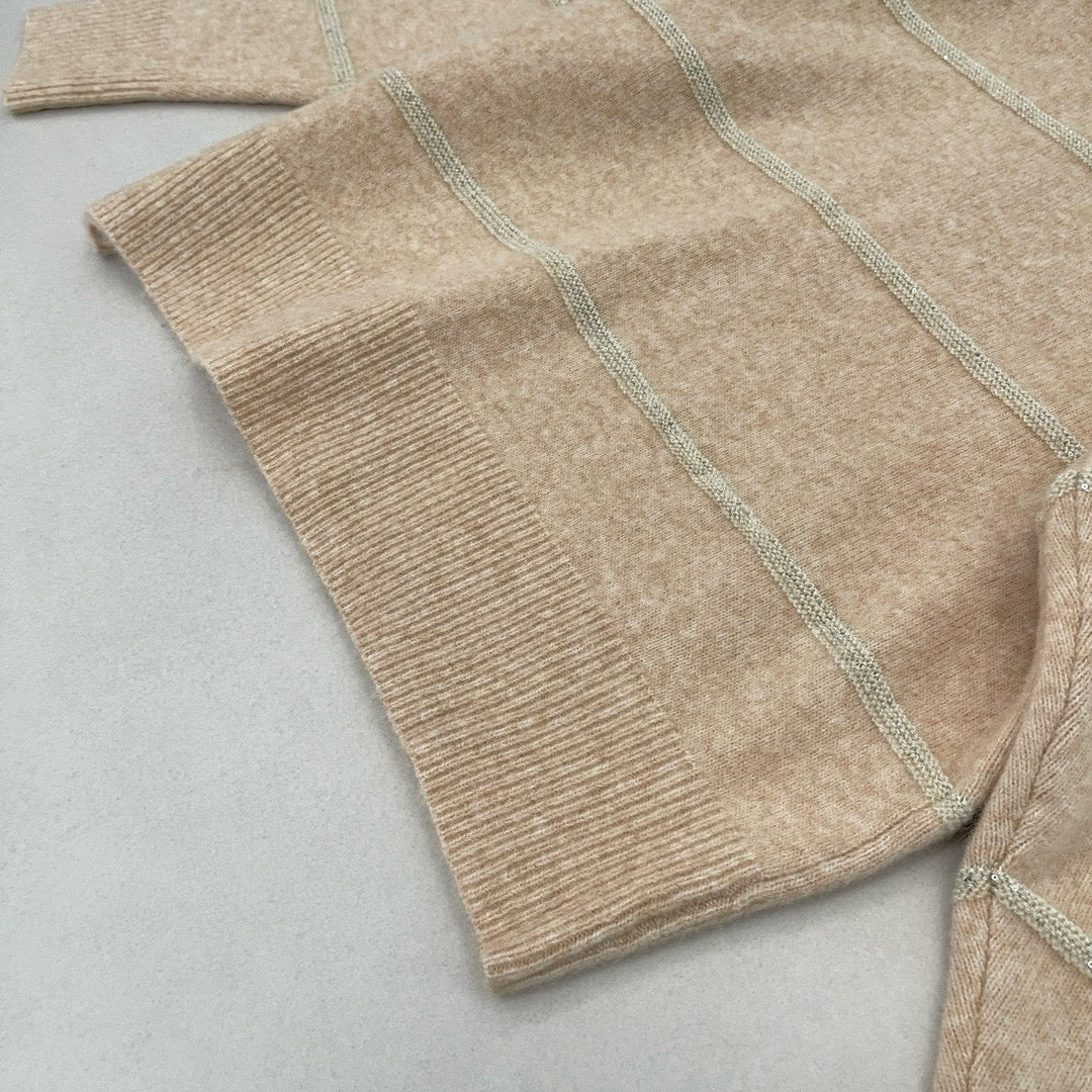 Brunello Cucinelli Zip Cardigan detail shot – authentic designer craftsmanship