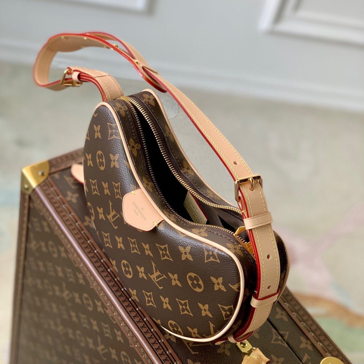 Louis Vuitton Bags- Louis Vuitton Lou Croissant Mm Bag Luxury Designer Leather Handbag