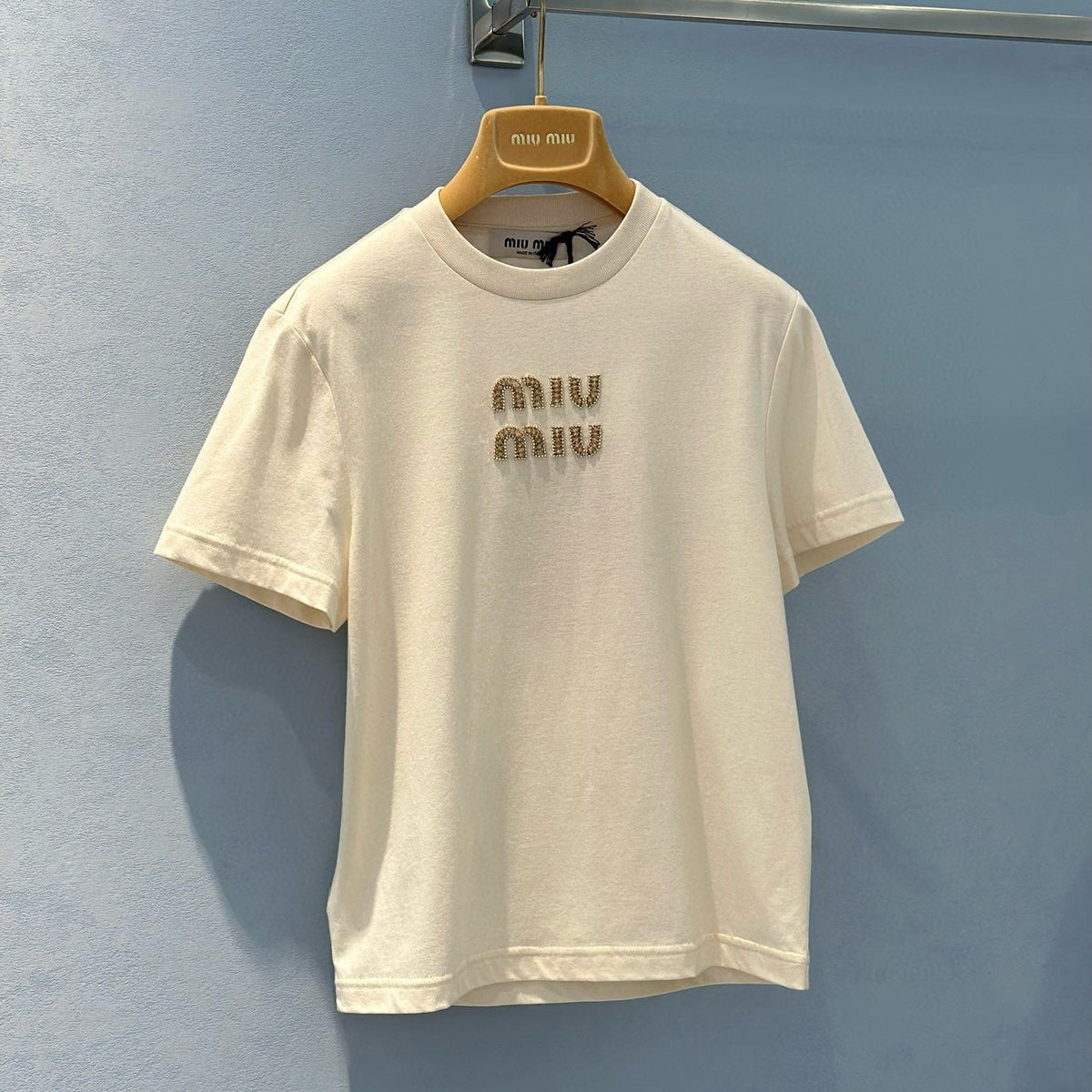 T-Shirts- Miu M T-shirt Premium Designer Cotton T-Shirt