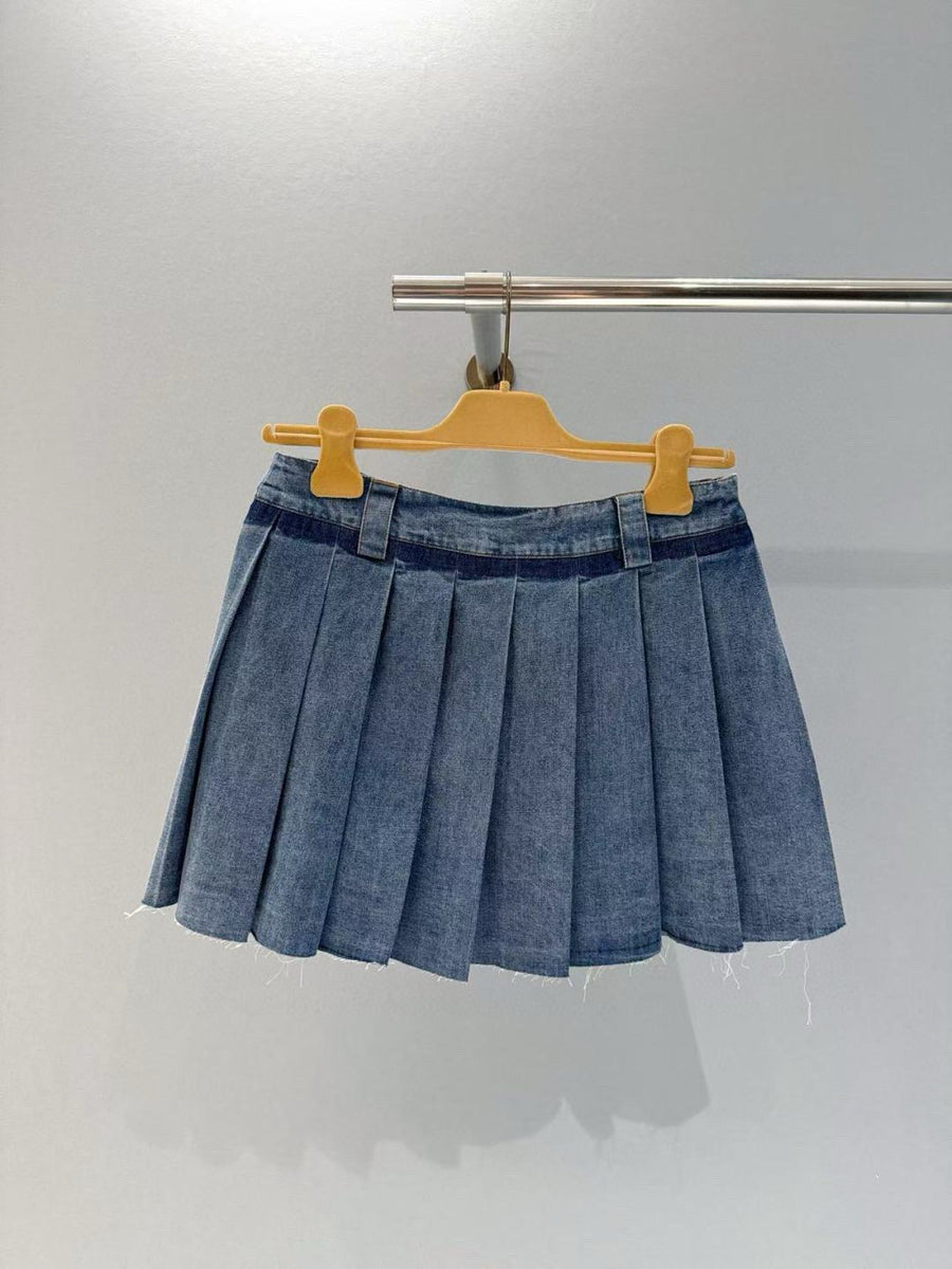 Skirts- Miu M Skirt Elegant Designer Casual Skirt