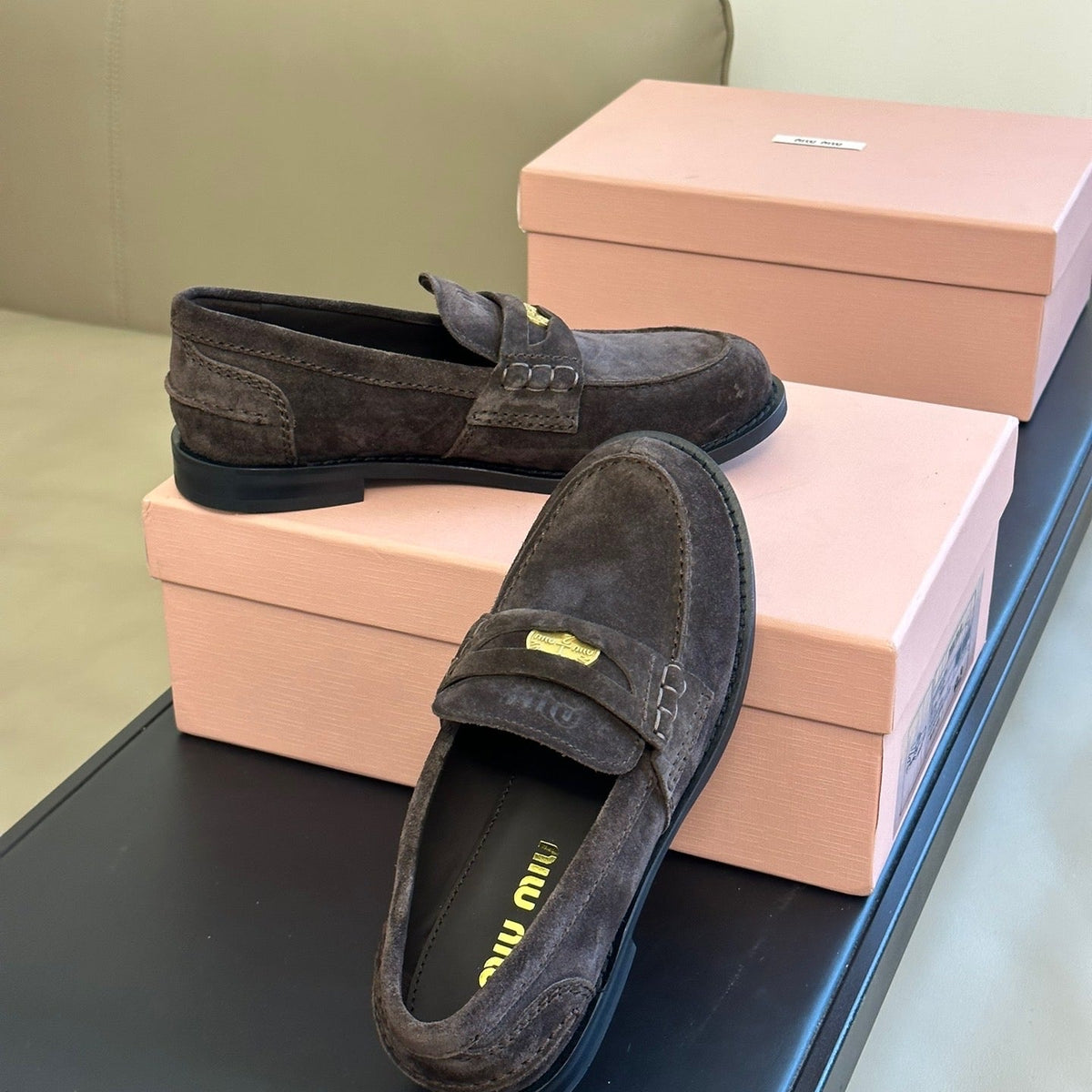 Shoes- Miu M Loafers Comfortable Everyday Designer Shoes