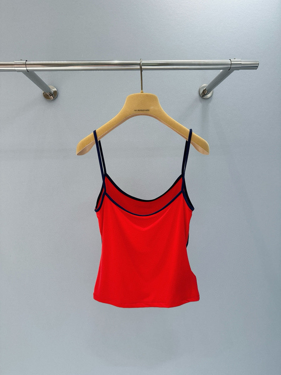 Tops- Miu M Tank Top Premium Designer Casual Top