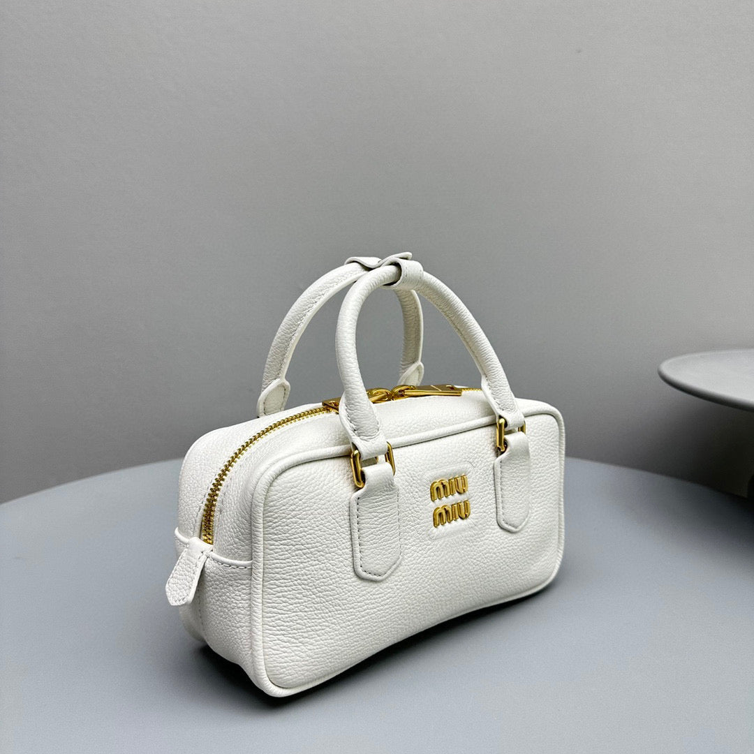 Bags- Miu M Arcadie Bag Luxury Designer Leather Handbag