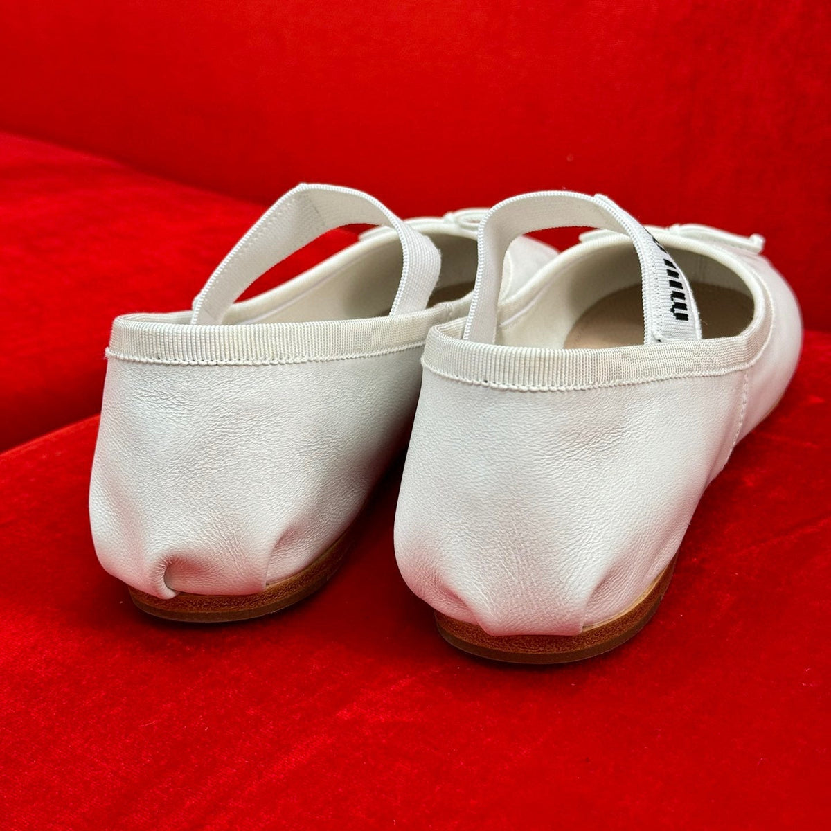 Shoes- Miu M Ballerina Flats Premium Designer Casual Shoes