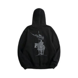 Front view of Burberry Zip Hoodie premium piece
