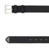 Prada premium belts detail and craftsmanship close-up