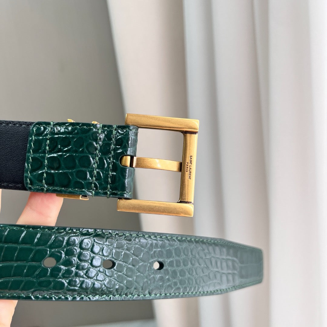 Saint Laurent Belts- Saint Laurent Belt 2 Cm Classic Everyday Designer Belt