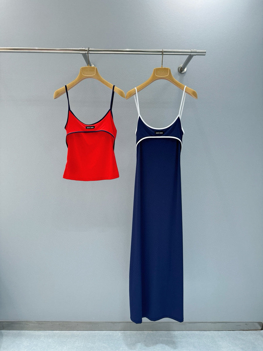 Tops- Miu M Tank Top Premium Designer Casual Top