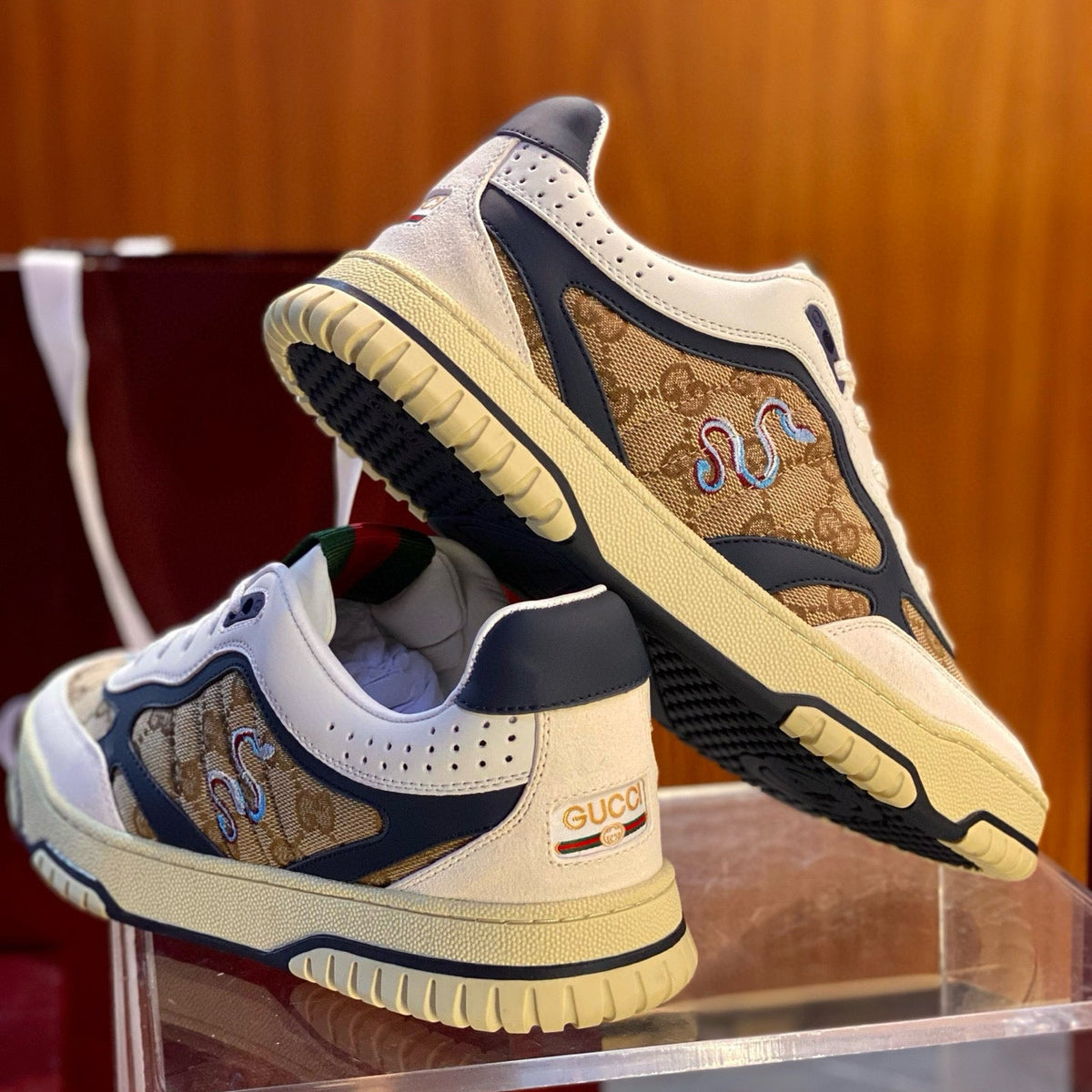 Gucci Shoes- Gucci Re Web Sneakers Comfortable Everyday Designer Shoes