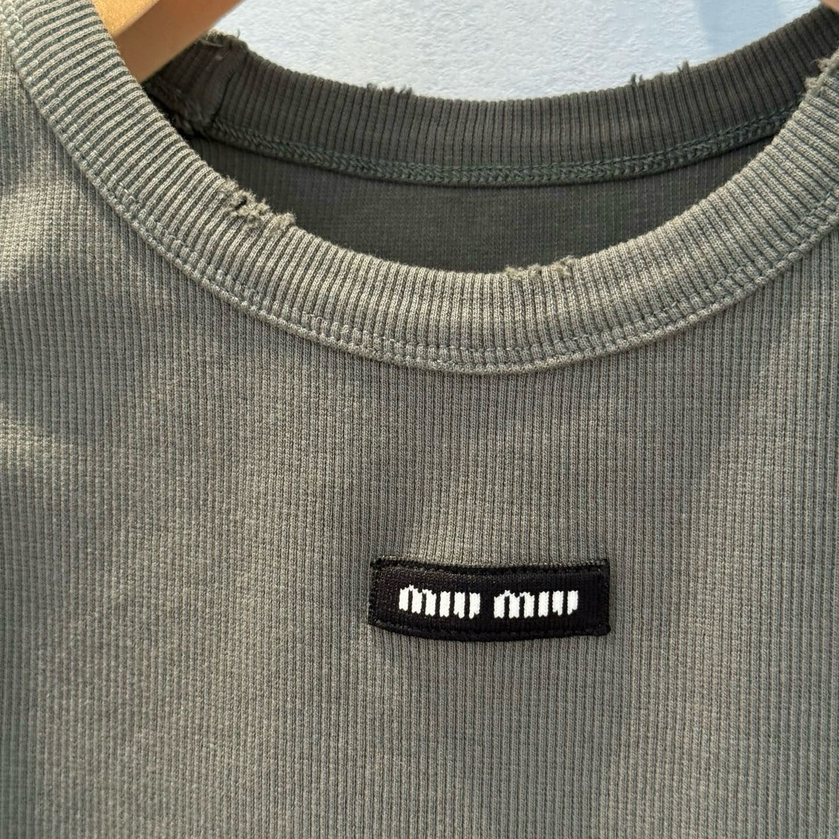 Tops- Miu M Tank Top Premium Designer Casual Top