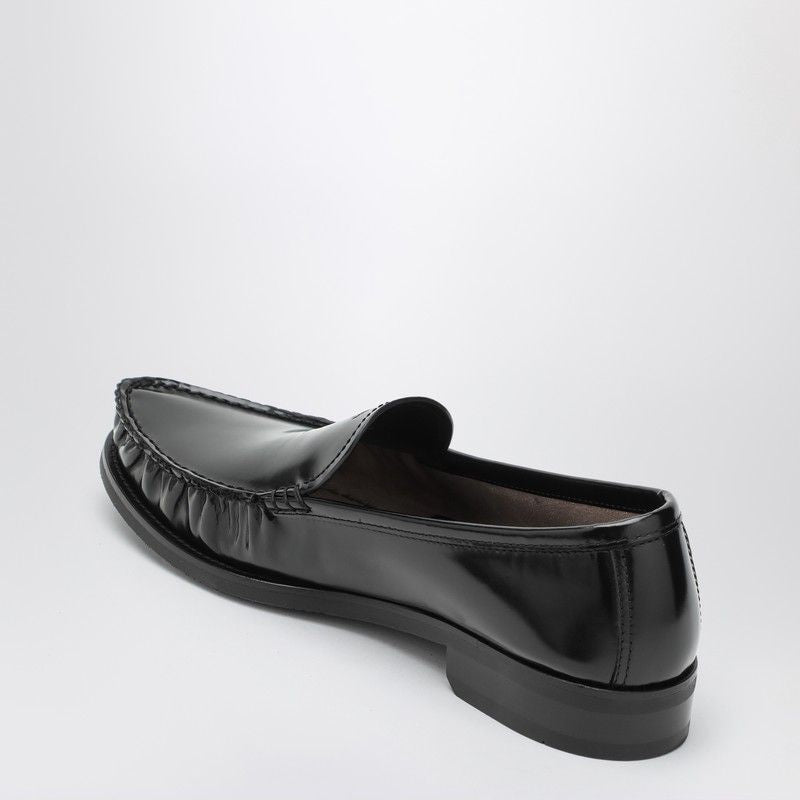 Prada premium moccasins detail and craftsmanship close-up