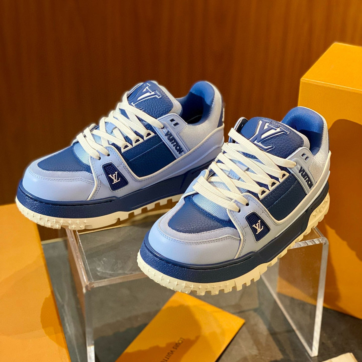 Louis Vuitton Shoes- Louis Vuitton Lou Trainer Maxi Trainers Luxury Lifestyle Designer Footwear